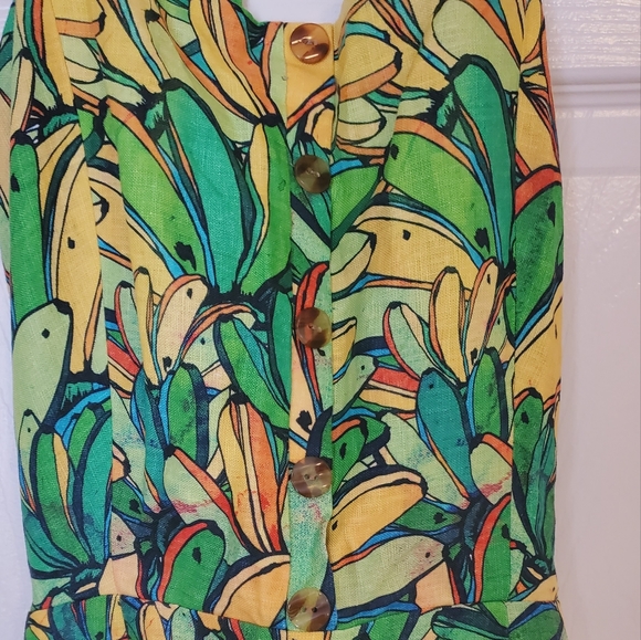 Farm Rio Green Banana Midi Dress - Picture 7 of 10